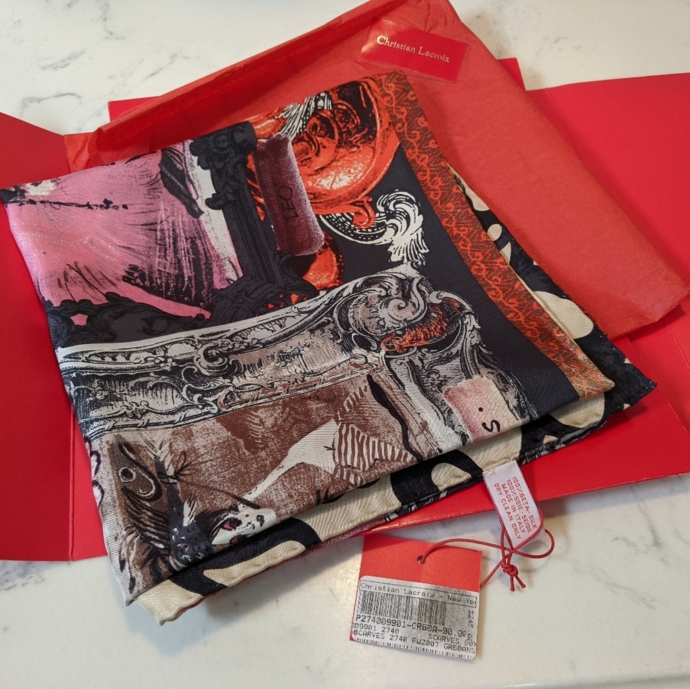 Christian Lacroix silk scarf